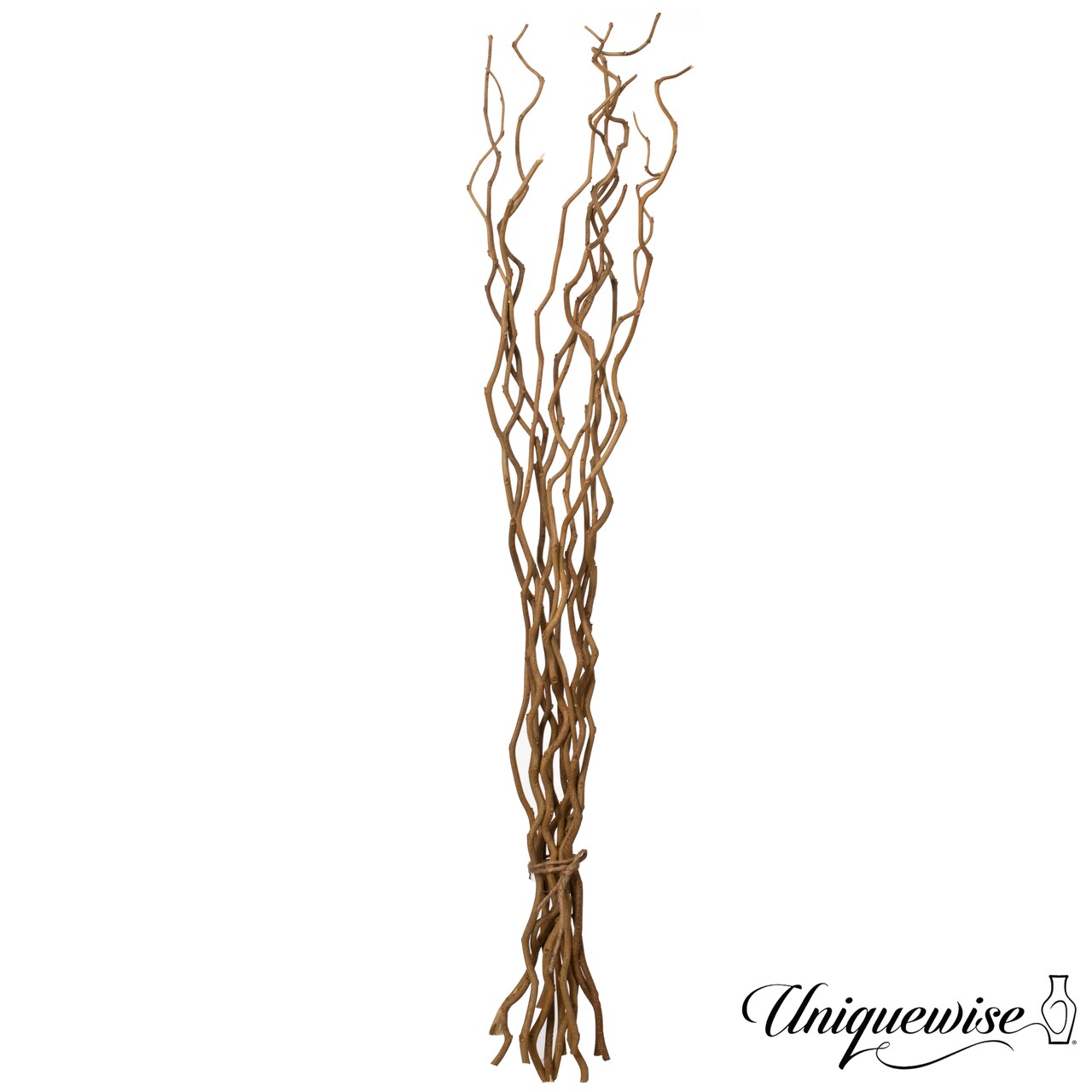 Uniquewise 12pc 37" Natural Dried Mulberry Twigs Ideal Sticks for DIY Crafts Decorative Stems Floral Arrangements Floor Vase Fillers Wedding Centerpiece Event Decorations and Home Décor Accent, Brown